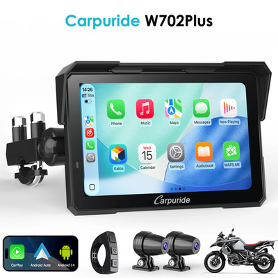 Carpuride 702Plus Android-System 4+64 GB App-Installation GPS Dual-Kamera BT
