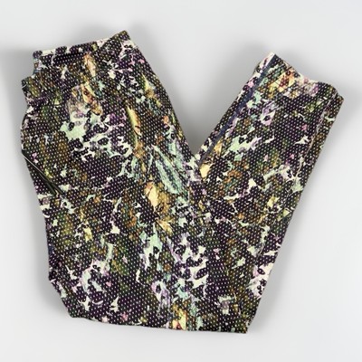 Lululemon Jet Crop Luxtreme Slim Floral Sport White Multi Size 2 Pants