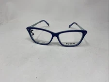 FOSSIL EYEWEAR FOS 60311 UHZ 54-14-145 BLUE FLEX HINGE EYEGLASSES FA02