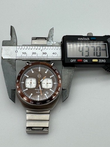 Men's Movement In Motion Tsunokurono Chronograph Tachymetre Quartz Date Watch - Picture 4 of 14