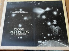 (3) ORIGINAL ART Close Encounters Of The Third Kind  Movie Poster Vintage NO COA