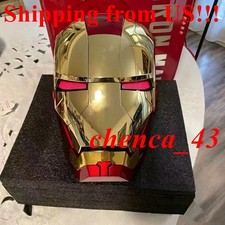 US Ship Iron Man 1:1 MK5 Deformable Voice Control Wearable Helmet Boxed Gift