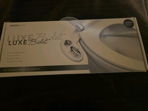 LUXE Bidet NEO 320 White Dual Wash Modes Hot & Cold Water Self Cleaning