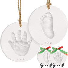 Baby Hand and Footprint Kit Girls, Boys - Personalized Baby Footprint Ornament K