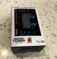 BOSS TU-30 Chromatic Tuner Metronome Combo for Guitar/Bass, Black