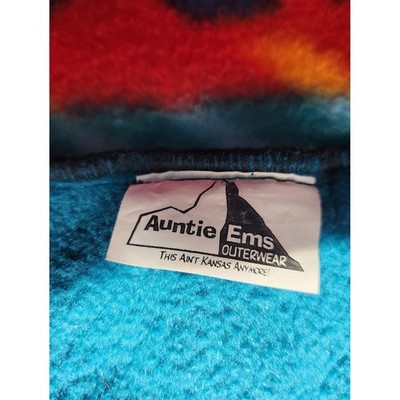 Vintage Fleece Auntie Ems Outerwear Geometric Funky Long  display picture 3