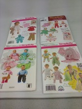 Doll Clothes Patterns New , Quantity 4