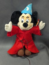 Vintage Fantasia 1980  s Mickey Mouse Sorcerer's Apprentice Disney Plush Nwt