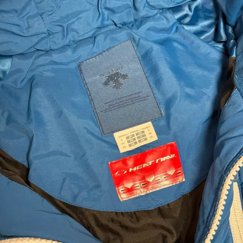 Descente Blue Puffer Padding Jacket Custom Two-Way - image 6