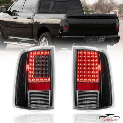 L&R Pair Black LED Tail Lights Brake Lamps For 2009-18 Dodge Ram 1500 2500 3500