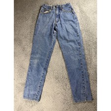Robin Berry Vintage High Waisted Studded Whipstitch Jeans Made in USA Blue Sz 4