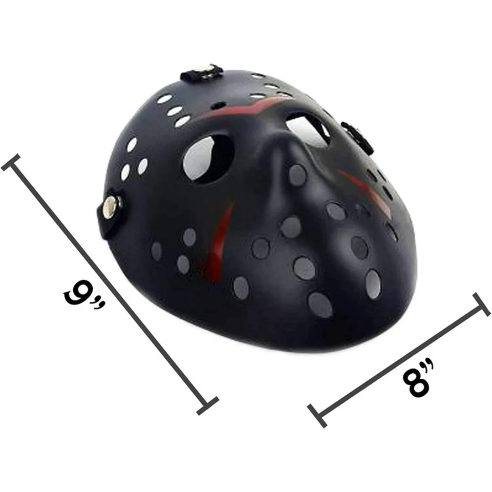 NEW Hockey Mask Face Mask Jason Mask Black Mask Scary Mask (1EA) - Image 3 of 4