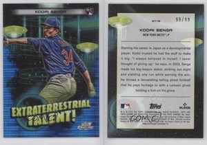 2023 Topps Cosmic Chrome Blue Moon Refractor /99 Kodai Senga #ET-15 Rookie RC