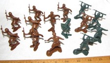 Marx WWII Playset reissue Russian toy soldiers x 14