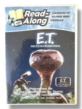 E.T. The Extra Terrestrial Read-Along CD & Cassette w/24 Page Book 1980s VTG