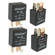 5 Pin 12V 30A SPDT Relay High Performance Multi-Purpose Waterproof 5 PIN 4PCS