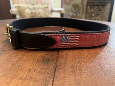 Vineyard Vines Boys Patriotic Flag Belt Sz 28