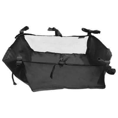 Baby Stroller Storage Mesh Bag Universal Bottom Basket Organizer with Large C...