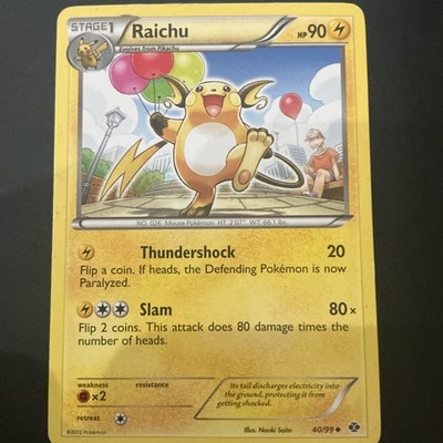 Pokémon Raichu Cosmos Holo 040/099 Blister Exclusives 90 HP Stage 1