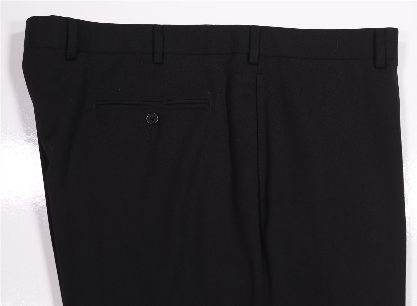 Brooks Brothers Madison Solid Black Flat Front Wo… - image 2