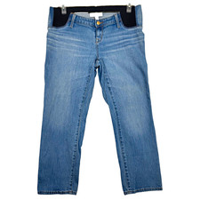 Isabel Maternity by Ingrid  Isabel Women's Straight Jeans Blue Denim Stretch 6