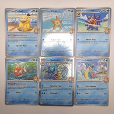 Misty's Psyduck Staryu Starmie Magikarp Gyarados Lapras Destined Rivals Lot (6)