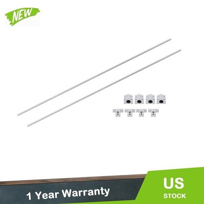 8mm Linear Rail Shaft Guide Set 2x750mm with 4 SCS8UU & 4 SK8 Supports