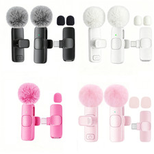 Lavalier Microphone Wireless Audio Video Recording Mini Mic For Android/iPhone