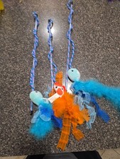 Cat Wand Toy Set Interactive Kitten Teaser for Indoor Cats, Colorful