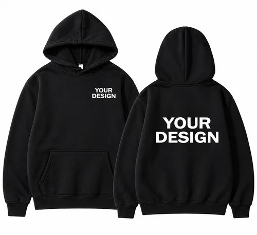 Custom Hoodie Personalized Front and Back Print Pullover Sweatshirt video thumbnail