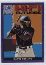 2022 Bowman Hi-Fi Futures Mega Box Purple Mojo Refractor /250 Marco Luciano 3ff