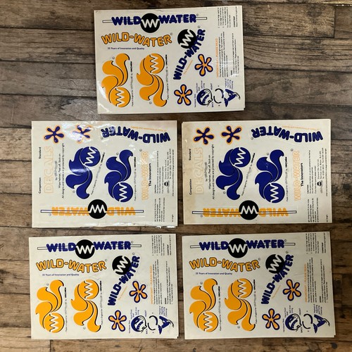 WILD-WATER Helmet decals VTG kayak Centurion 5 sheets UK