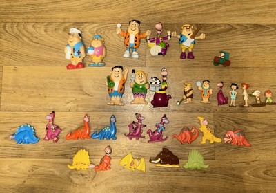 VINTAGE FLINTSTONES figurines HOLLYROCK Hanna Barbera TOYS fruity pebbles LOT 30