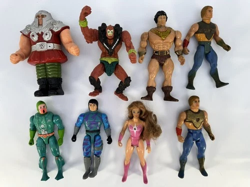 He Man MOTU Vintage Used figures lot Of 8 mixed new adventure she ra