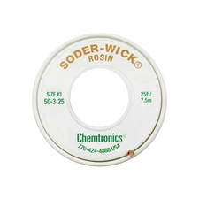 CHEMTRONICS 2Mm X 7.5M Soder Wick Green Desoldering Braid #3
