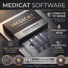   MediCat PC Repair Recovery Toolkit  3 Pack: USB or DVD  System Rescue Bootable