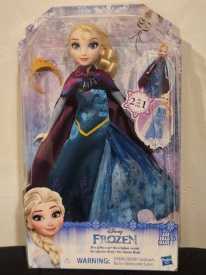  Hasbro Disney Frozen Elsa's Royal Reveal Doll Figure 2 in 1. 2016 Read