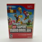 New Super Mario Bros. (Nintendo Wii, 2009) Complete CIB w/ Manual Tested Working