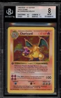 Pokemon Charizard Base Set Shadowless 1st Edition Holo Rare #4 BGS 8