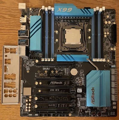 ASROCK X99 WS DDR4 LGA 2011-3 EATX Motherboard Test OK +i7-6850K CPU-NO RAM
