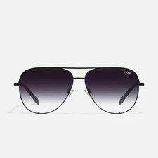 Australia High Key Mini Sunglasses - Black/Smoke Polarized