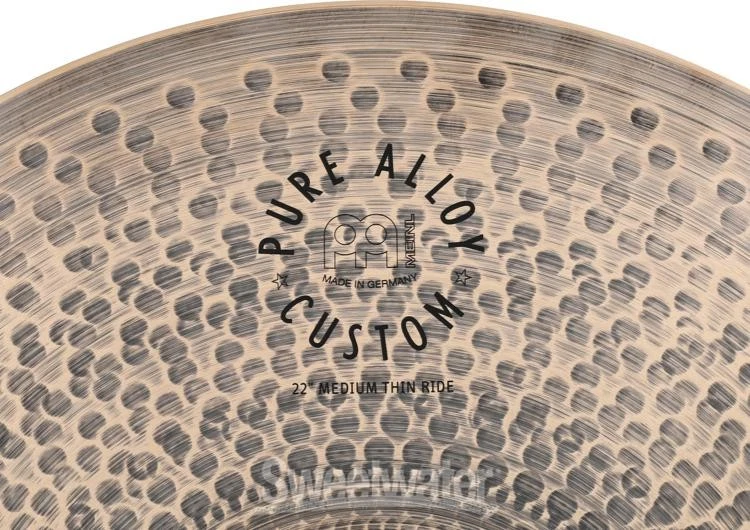 Prato Meinl Cymbals Pure Alloy personalizado passeio médio fino - 22 polegadas - Imagem 3 de 4