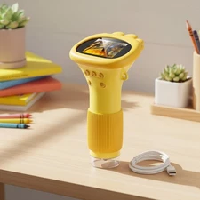 Kids-Friendly Pocket Microscope - 2" IPS Screen & USB Compatible for Exploration