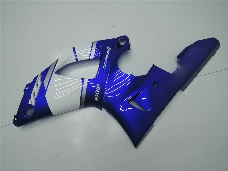 Blue White Injection Fairing Plastic Kit Fit for Yamaha YZF R1 2000-2001 a023