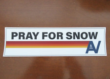 New - Aviator Nation Sticker PRAY FOR SNOW ,Skier, Skiing, Snowboard, Snow Sport
