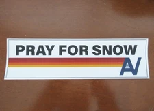 New - Aviator Nation Sticker PRAY FOR SNOW ,Skier, Skiing, Snowboard, Snow Sport