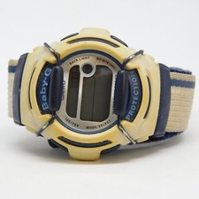 CASIO Baby-G BG-166 2285 Nylon Band Quartz Digital Women's Watch New Battery