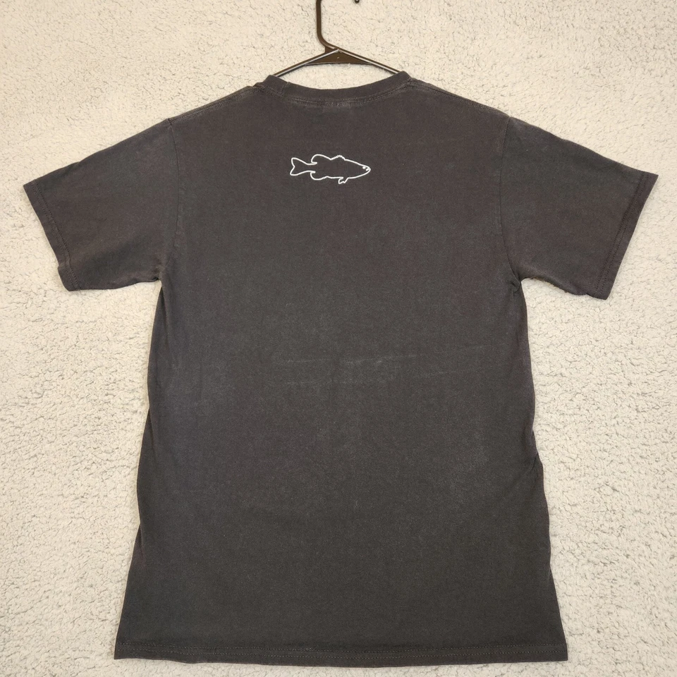 Черная хлопковая футболка с коротким рукавом Tackle Warehouse размер S с рисунком рыбы - Изображение 3 из 4