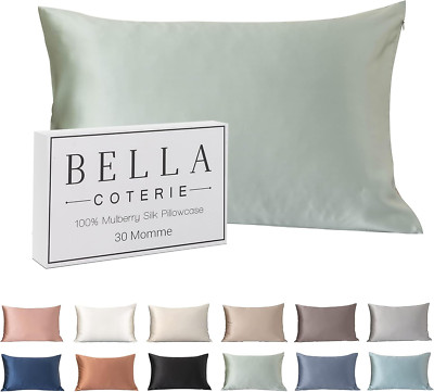 30 Momme Luxury Silk Pillowcase | 100% Mulberry Silk | Sage Green
