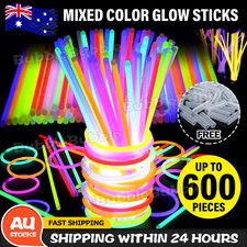 200x Mixed Color Glow Sticks Bracelets Light Party Glowsticks Glow In The Dark